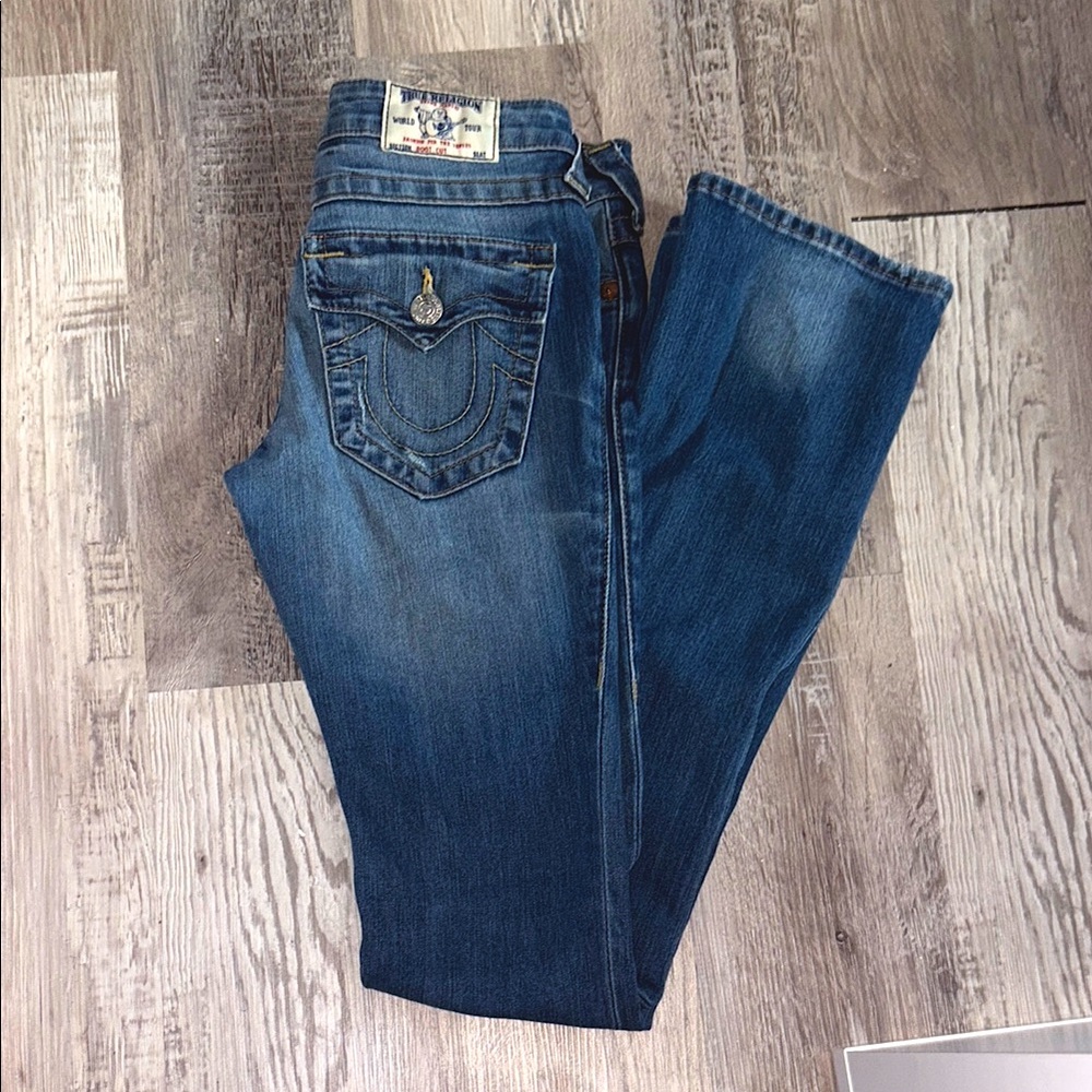 True Religion Blue Boot Cut Jeans Classic Style